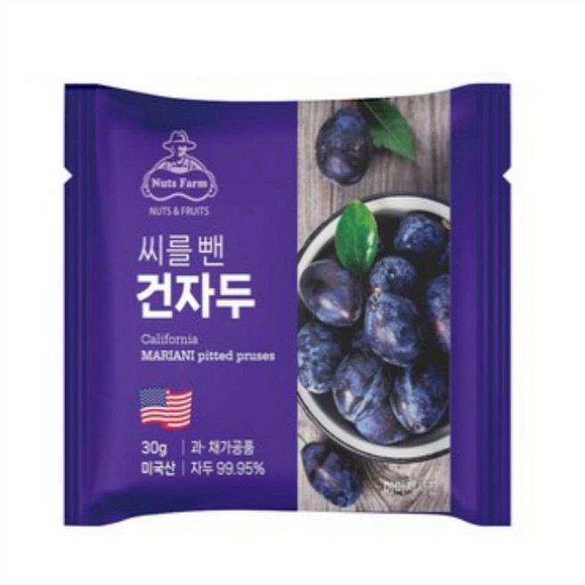 넛츠팜 씨를 뺀 건자두, 30g, 10개
