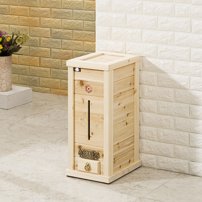 포메리트 원목 쌀통 20kg, 편백나무