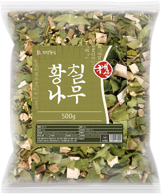 건강중심 국내산 말린 황칠나무 잎 가지 500g 국산 건조 황칠목 차 잔가지, 1개