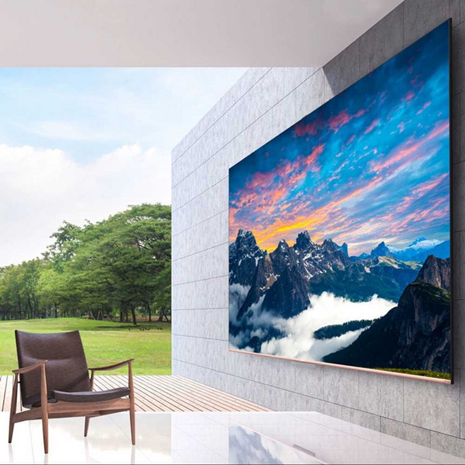 120인치 티비 TV 초대형 모니터 스크린 교회 강의실, 90인치 210x120cm