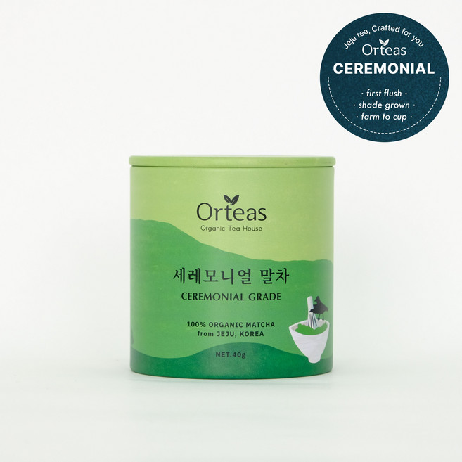 [세레모니얼] 올티스 제주 유기농 첫물차광 말차, 1개, 1개입, 40g