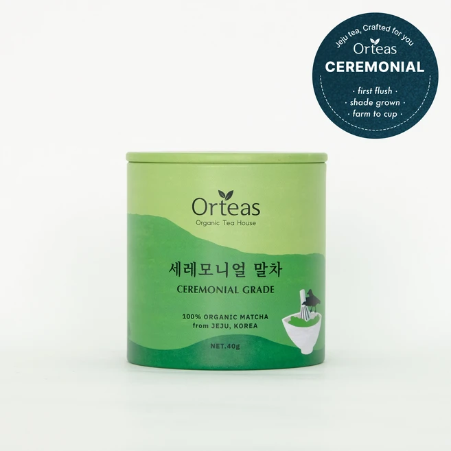 [세레모니얼] 올티스 제주 유기농 첫물차광 말차, 1개, 1개입, 40g - 쿠팡