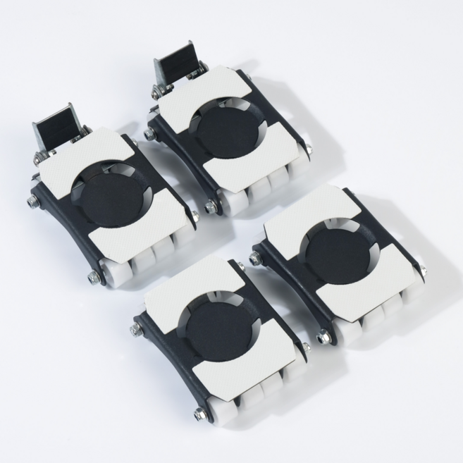 파워레일 세탁기 받침대 만능 지렛대 건조기 수평 고정 이동 받침대 바퀴, 1세트