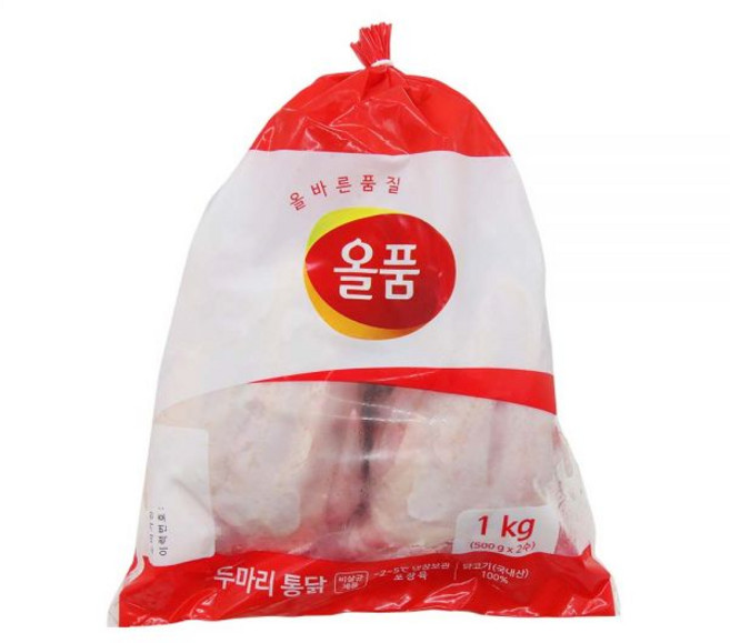 올품 냉장 6호 두마리 통닭 1kg 500g X 2수 영계 생닭, 6호 두마리 통닭 1kg (500g x 2수), 1개