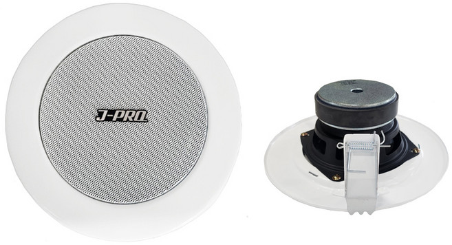 제이프로 SM-50A 50W 2WAY 실링스피커 천장 매장용 카페 업소용 스피커 (타공6인치 150파이), 화이트