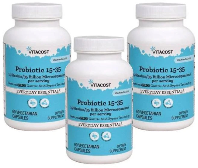 비타코스트 프로바이오틱 15-35 15 스트레인 350억 CFU 캡슐, 3개, 60정 - 쿠팡