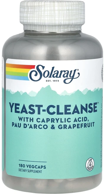 Solaray Yeast-Cleanse 베지 캡슐 180정, SolarayYeastCleanse베지캡슐180정, 1개 - 쿠팡