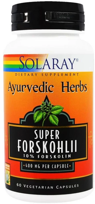 Solaray Ayurvedic Herbs Forskohlii 400mg 60 Vegetarian Capsules솔라레이 아유르베딕 허브 포스콜리 400mg 60베지캡슐, 1개, 60정 - 쿠팡