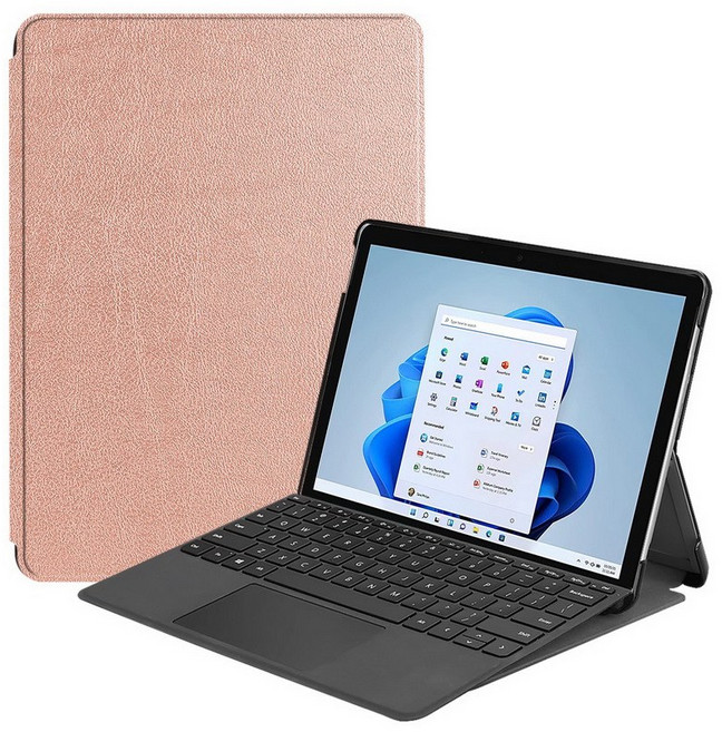 Microsoft Surface pro 8 13형 태블릿 케이스용 Surface pro 13형 접이식 브래킷 커버, Rose Gold
