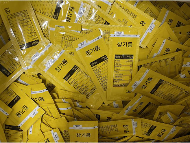 꼬숨식품(주) 일회용 엄마손길 참기름 100개, 5ml