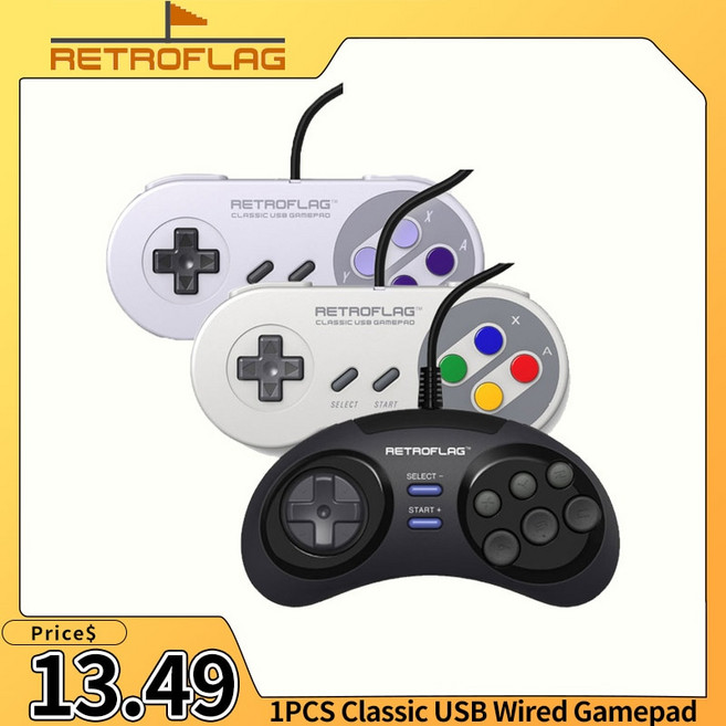 1PCS Retroflag 클래식 USB 컨트롤러-U 컨트롤러-M 컨트롤러-J 유선 Gamepad For Raspberry Pi Windows Nintendo Switch, 1개, 1.controller-U
