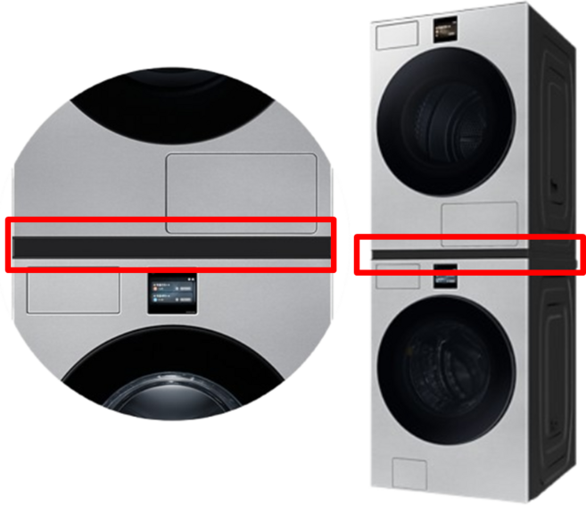 삼성 비스포크 AI 건조기 세탁기 2단 직렬 상단설치 스테킹 키트 그레이지 화이트 SKK-NWG WF90F25ADY WF80F25BDW DV90F22CDY DV80F20DDW, 1개, DV80F-SKK-NWG