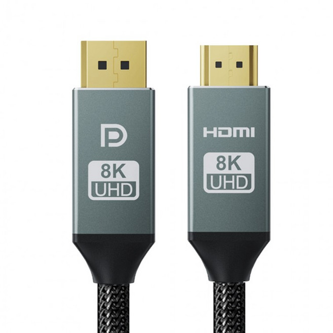 Soopii VESA 8K UHD 48Gbps DP to HDMI 2.1 단방향 변환 케이블 DH86 3m, 1개