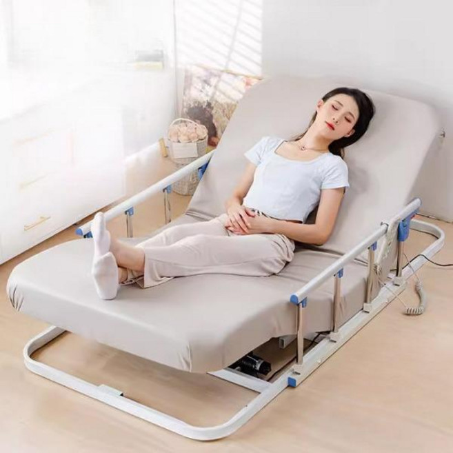 가정용 병상 환자 매트리스 모션 침대 리모컨 고급 다리 전동 베드 등받이, J_단일 등받이 50D 스펀지+보호대