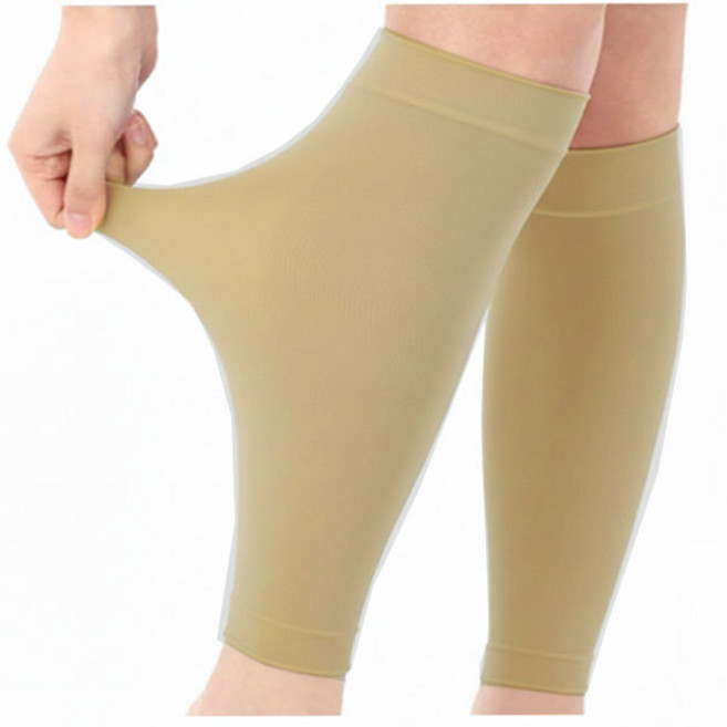 종아리 쿨 토시 스타킹 부드러운 탄력 스판 보호대, 스킨