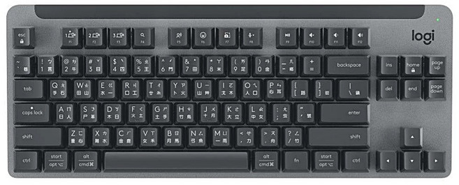 Logitech 羅技 K855 TKL 機械式無線鍵盤 - 多設備連接, 黑色, 黑色, 製造商軸
