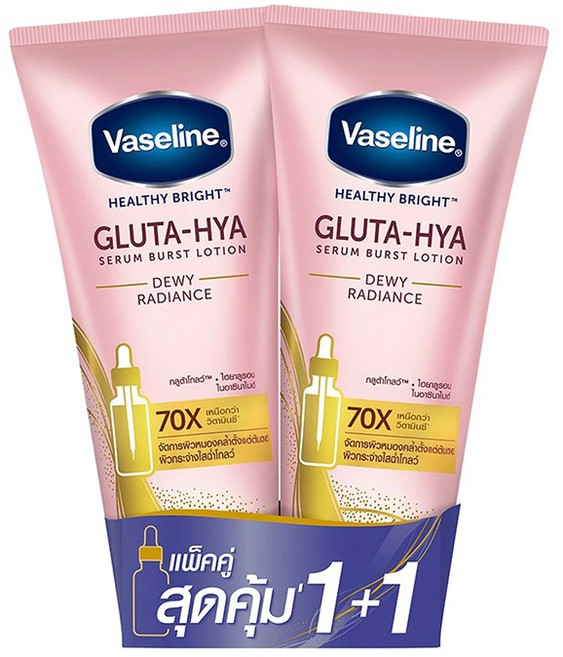 바세린 브라이트 바디로션 Gluta-Hya Vaseline Lotion 330, 2개, 290ml