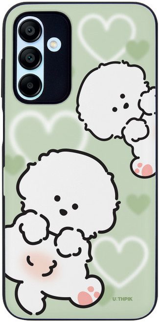 98가지 갤럭시A15 버디3 키즈폰 전용 디자인 마그네틱 카드2장수납 케이스