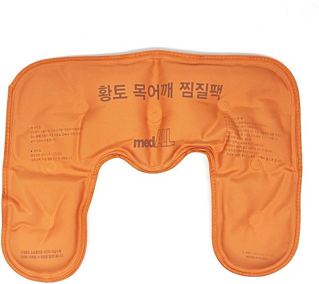 [메드올] 목 어깨 면 황토 냉온팩 목찜질팩 어깨찜질팩 냉찜질 온찜질 국내산 핫팩, 1개