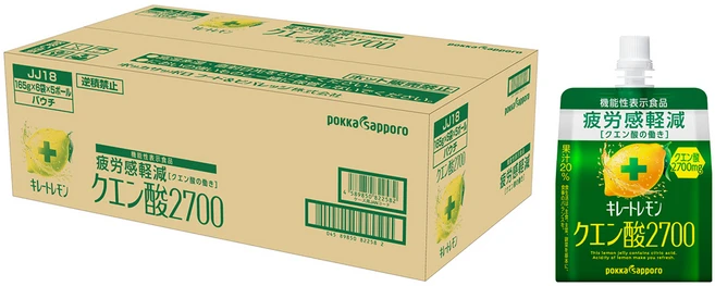 포카 삿포로 킬레이트 레몬 구연산 2700 젤리 165g 30개 - 쿠팡