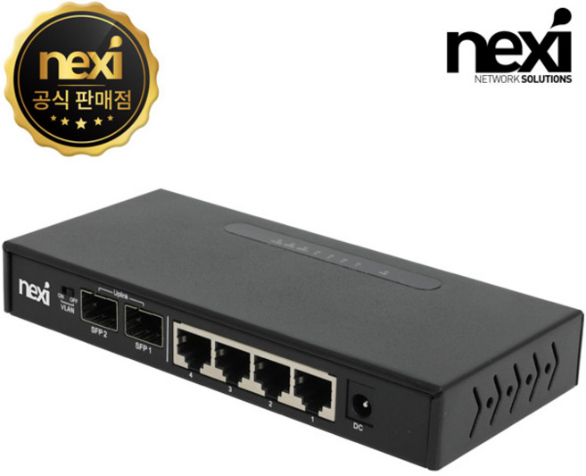 NX1320 4 + 2 SFP 포트 기가비트 랜 스위치 스위칭 허브 (NX-SG1004-2SFP), NX1320(당일발송, 1개