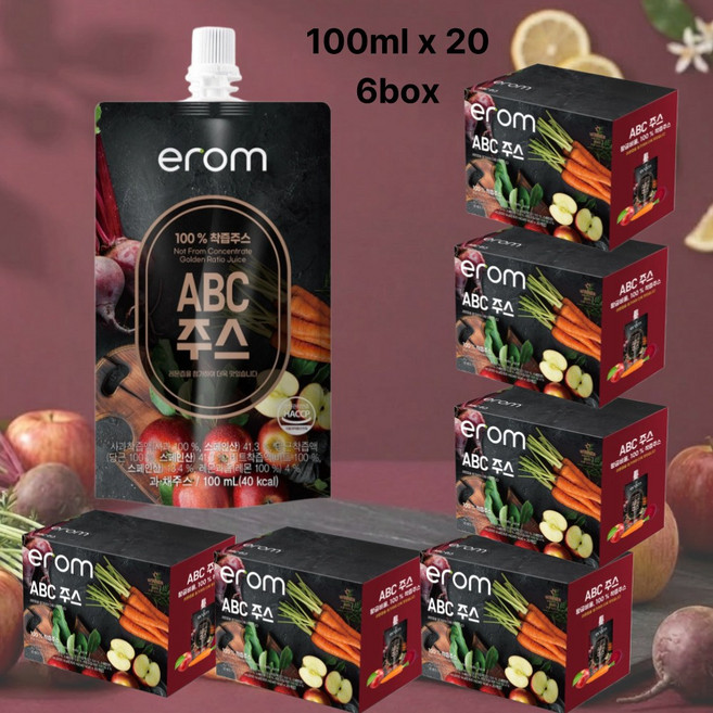 이롬ABC주스 abc주스 이롬주스 이롬ABC주스착즙, 100ml, 120개
