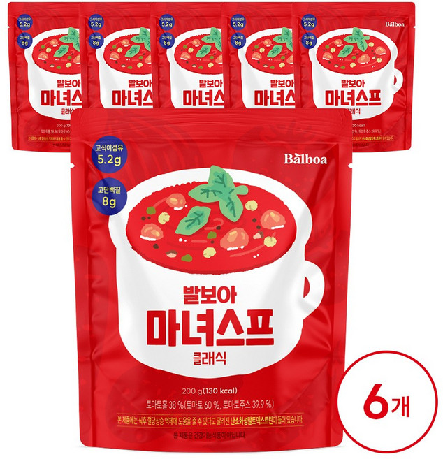 발보아 저당 마녀스프 클래식, 6개, 200g