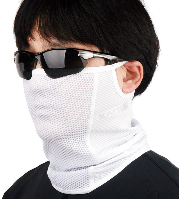 카투스 자외선 차단 마스크 바라클라바 귀버프 햇빛가리개 쿨토시 모음, 화이트, 1개
