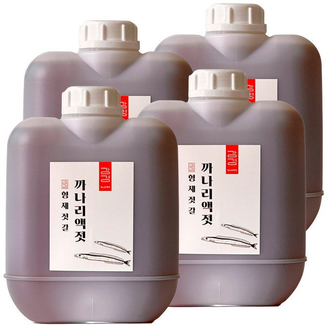강경형제젓갈 국산 까나리액젓 원액 100% 5kg, 4개