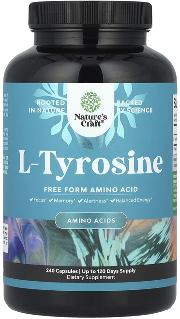 새해 첫좋은선물 Nature's Craft L-타이로신 캡슐 240정(캡슐 1정당 500mg) 제대로 할인합니다, NaturesCraftL타이로신캡슐240정캡슐1정당50, 1개 - 쿠팡