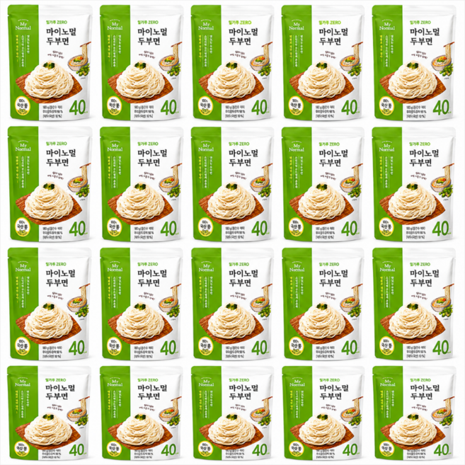 마이노멀 밀가루 ZERO 두부면, 180g, 20개