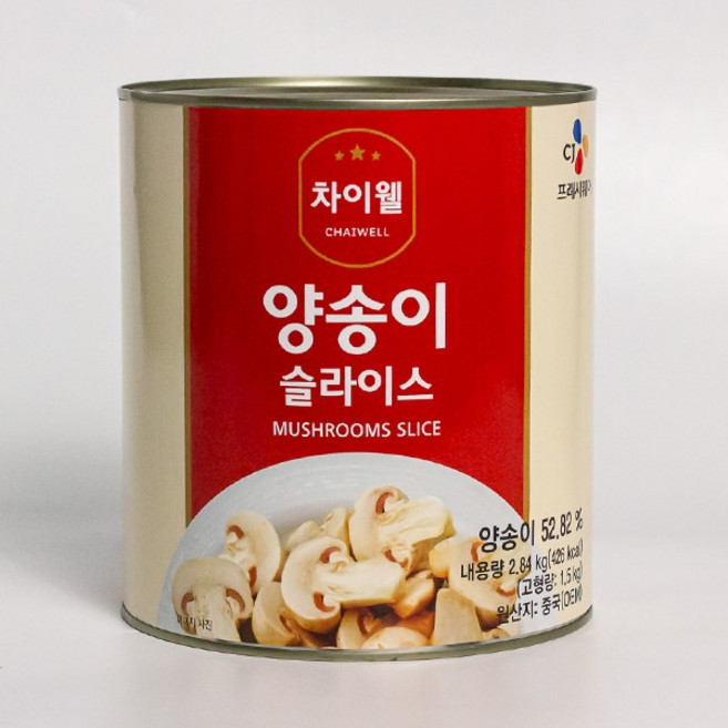 양송이캔(차이웰 슬라이스 2.84k), 2.84kg, 1개