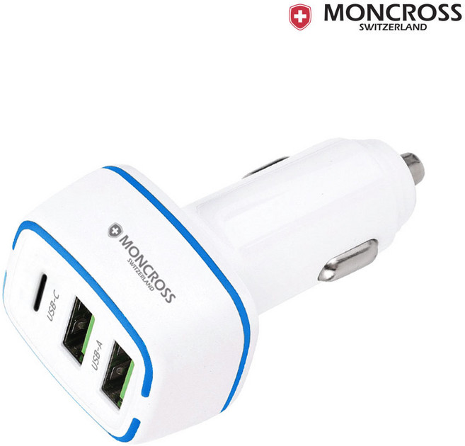 몽크로스 차량용 PD USB 고속 충전 시거잭, MSCC-Q40, 화이트