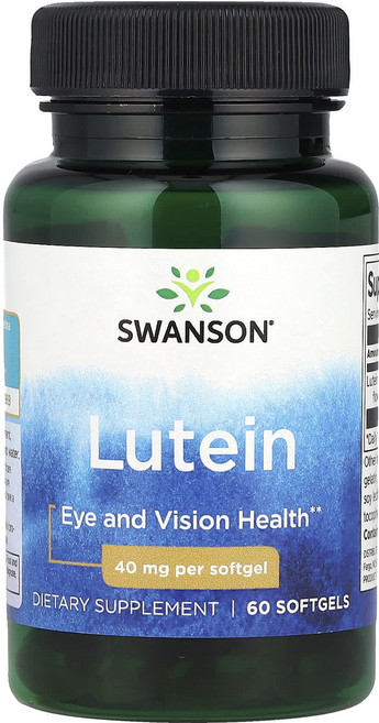 Swanson 루테인 40mg 소프트젤 60정, 1개