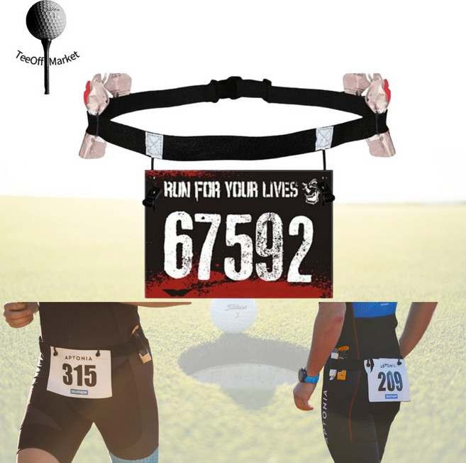 마라톤배번호부착 배번표 벨트 고정클립포함