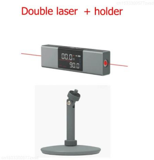 디지털각도계 각도측정기 Duka ATuMan LI1 각도기 디지털 경사계 각도 측정 2 in 1 눈금자 충전식 도구, 1개