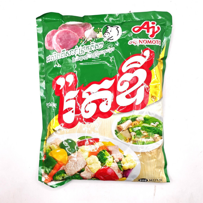 캄보디아 아지노모토 포크 플레이버 시즈닝/Ajinomoto RosDee Pork Flavor Seasoning Powder/650g, 650g, 1개