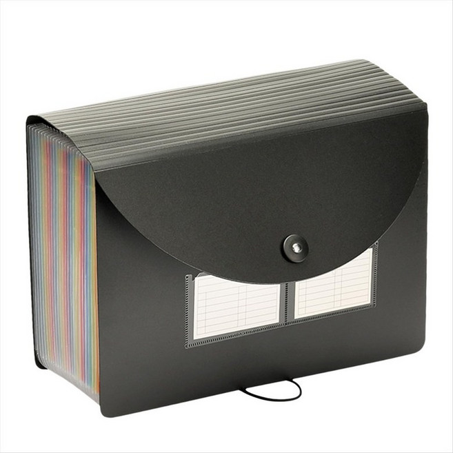 24 포켓 빈 레이블로 파일 폴더 확장 확장 가능한 커버가있는 파일 주최자 아코디언 파일 주최자, 그림처럼