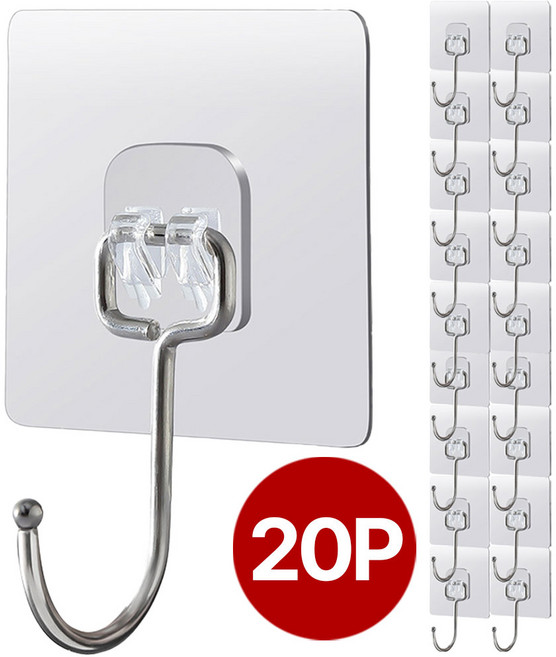 위슬러 2세대 무타공 어디든 착붙템 초강력 접착식 멀티 만능 후크 걸이, 1개, WSL4473-A