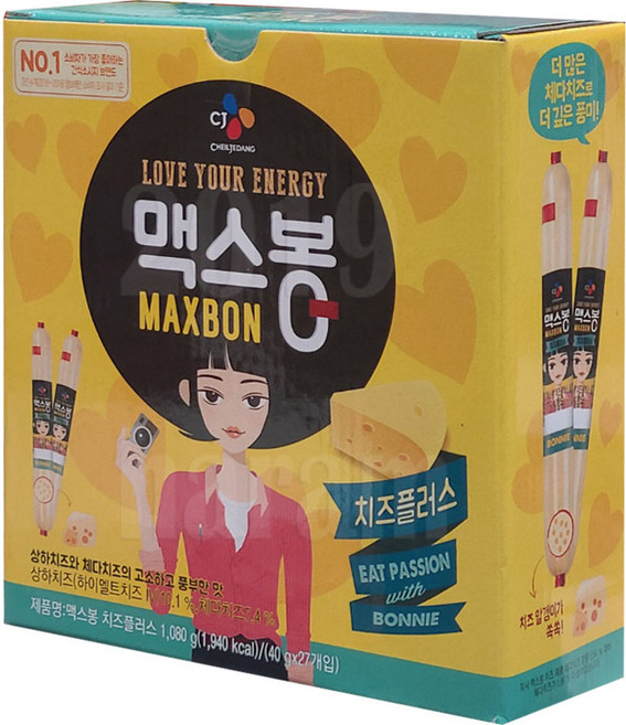 CJ제일제당 맥스봉 치즈플러스, 27개, 35g