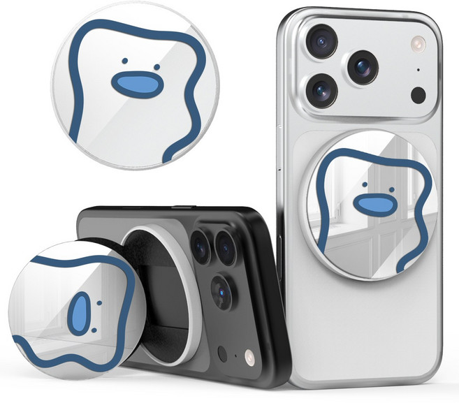 이디즌 디자인 미러 그립 스마트톡 맥세이프 홀더 스탠드, 1개, 블루