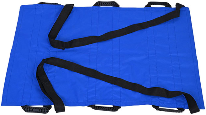 아모란나 이동 자세변환 어깨끈 매트 포대기 어르신 뒤집기 돌봄 실버케어 이송 대형들것, 미디엄 M (70cm X 110cm), 1개