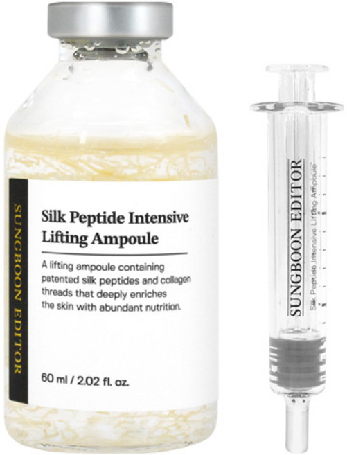 홈쇼핑 상품 성분에디터 녹는실 리프팅 실크 펩타이드 앰플 대용량, 1개, 60ml