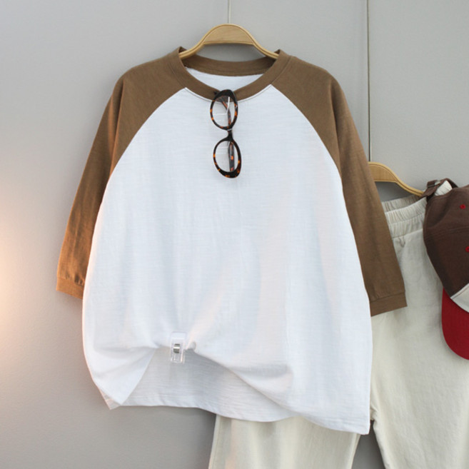 달콩 여성 슬라브나그랑5부티 반팔티 루즈핏