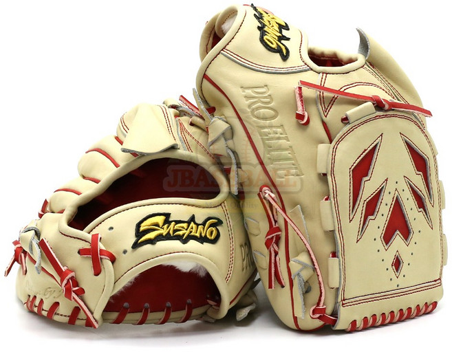 스사노 투수글러브 프로엘리트 다이아웹 카멜레드 SUPEP2, 1개, 글러브