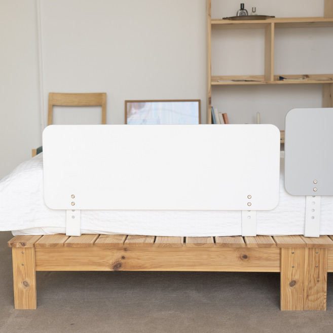 침대안전 가드 가드레일 고급높이조절 연결대, 크림색(유백색)