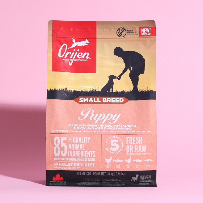 오리젠 강아지 사료 스몰브리드 퍼피, 1.8kg, 혼합맛, 1개