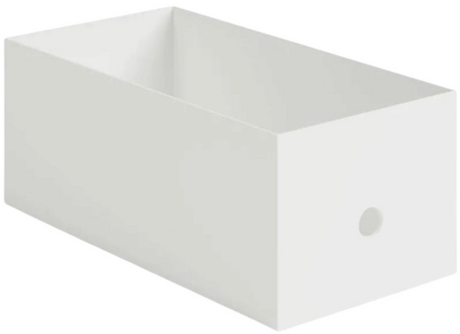 MUJI 폴리프로필렌 파일박스 스탠다드타입1/2 화이트 그레이 15cm용, 2개