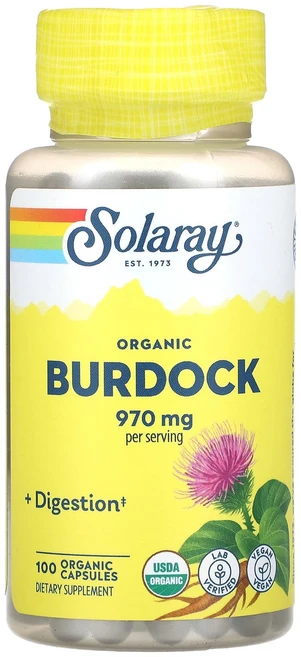 Solaray 유기농 우엉 970mg 유기농 캡슐 100정(캡슐 1정당 485mg), Solaray유기농우엉970mg유기농캡슐100정캡슐1정, 1개, 100정 - 쿠팡