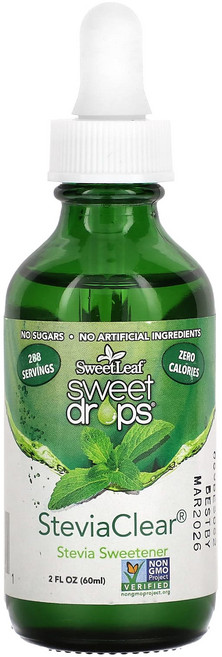 건강챙기세요 SweetLeaf Stevia Sweet Drops 스테비아클리어 60ml(2fl oz) 백살까지오래오래, SweetLeafSteviaSweetDrops스테비아클